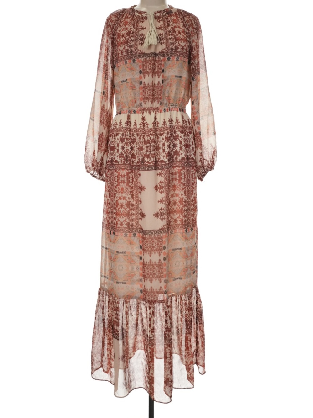 Sheer Boho Maxi Dress